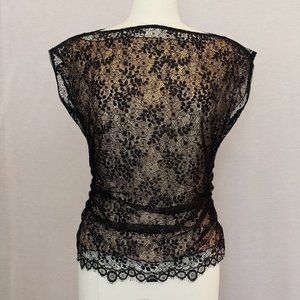 Lace Top with nude lining by Philippe Adec.